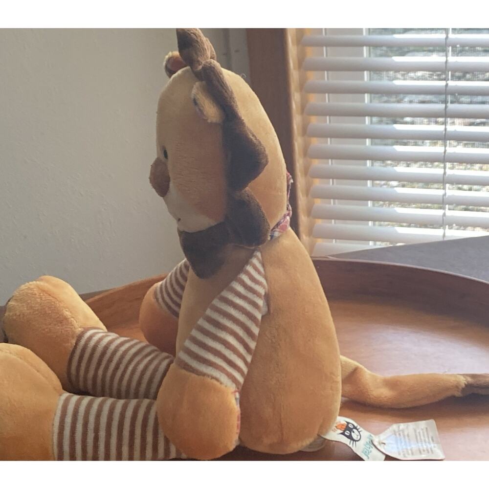 Jellycat 13" Happy Patches Lion Plush Stuffed Animal Stripe Leg Toy RETIRED 2010 - Picture 6 of 9